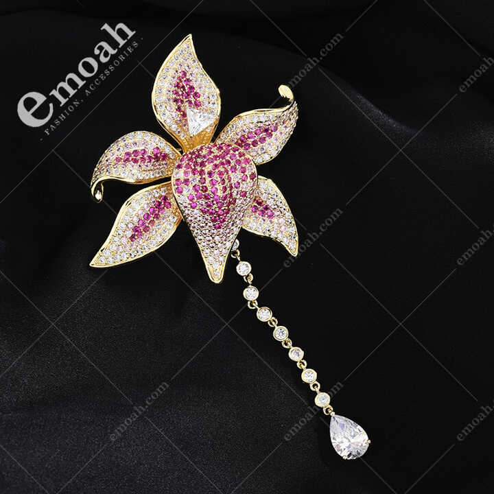Ghim Cài Áo Cao Cấp Hoa Ly Thanh Tao Cao Quý Ec457 | Emoah